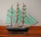 Altes Segelschiff - Dreimaster - Standmodell Holz Maritime Dekoration Bild 1