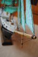 Altes Segelschiff - Dreimaster - Standmodell Holz Maritime Dekoration Bild 6