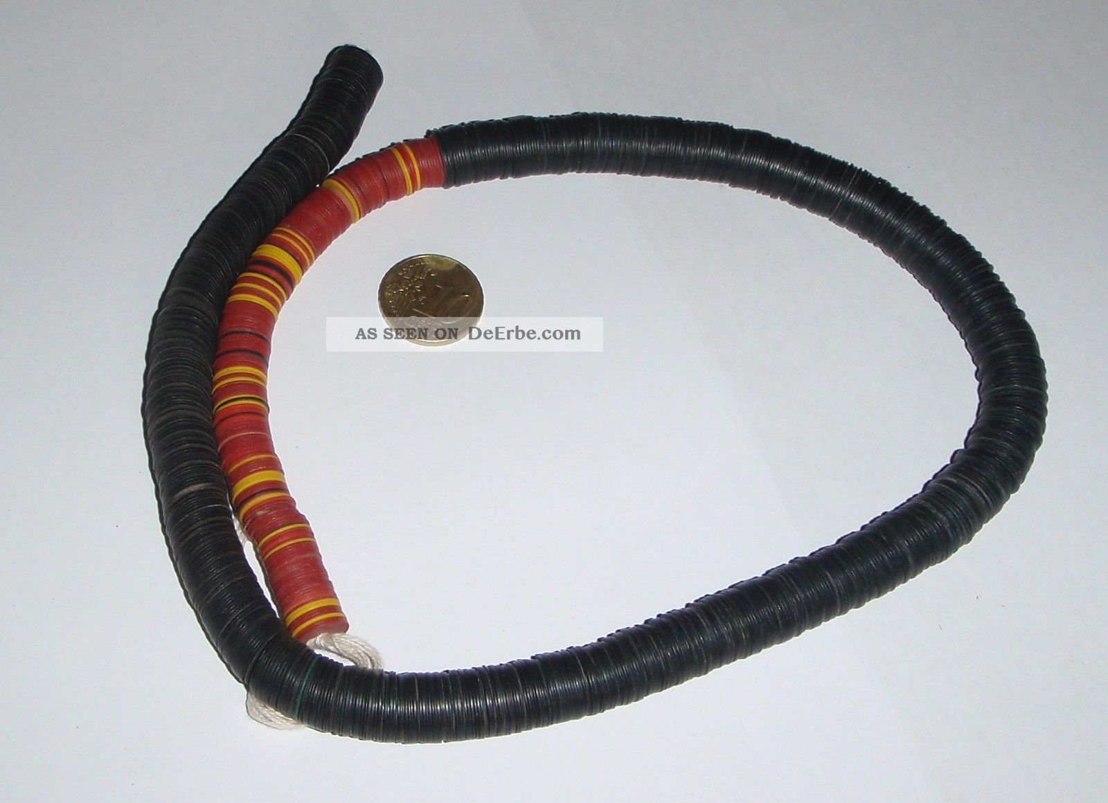 L`art Africain Strang Bakelit Schwarz Multicolor L Antik Mali Afrika Schmuck Afrika Bild