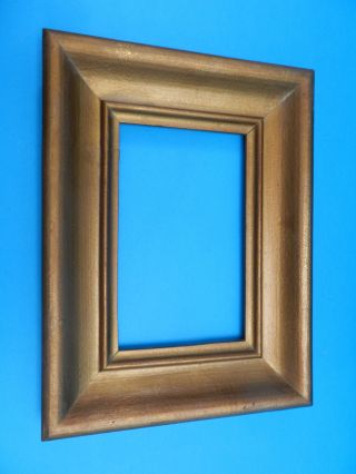 Alter Bilderrahmen - - 34x26 Cm - - Gold Bild Rahmen Goldfarben Ddr /59 R Bild