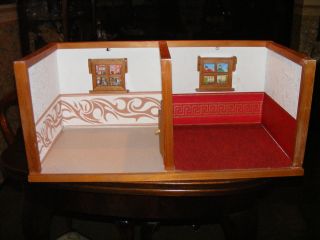 Ältere 2 Zimmer - Modeladen - Puppenhaus - Puppenstube - 1:12 - Für Bastler Bild