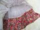 Alte Puppenkleidung Red Flowery Dress Outfit Vintage Doll Clothes 40 Cm Girl Original, gefertigt vor 1970 Bild 3