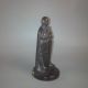 Alte Kreuz - Ritter Figur Skulptur Metall Auf Holz - Sockel Tempelritter Orden Helm 1900-1949 Bild 2