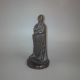 Alte Kreuz - Ritter Figur Skulptur Metall Auf Holz - Sockel Tempelritter Orden Helm 1900-1949 Bild 4