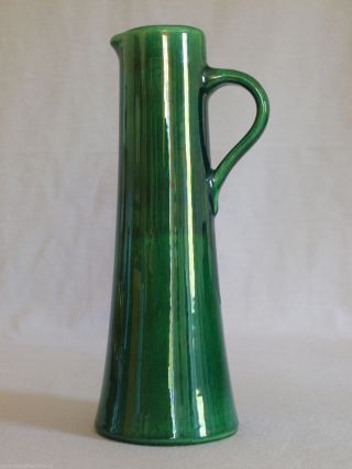 Seltene KnÖdgen Keramik Krugvase Form 2562 - 25 GrÜn Henkelvase Keramikvase Bild