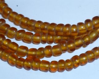 Sams - Beads® 71 Cm Strang Antik Venetian Amber Seed Beads Um 1900 Bild