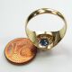 914 - Eleganter Ring Aus Gelbgold 750 Mit Saphir Und Brillanten - - - Video - 1759 - Ringe Bild 2