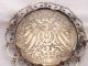 Alte Silbermünze,  Trachtenhut,  Hutschmuck Mit Kranz Broschen Bild 3