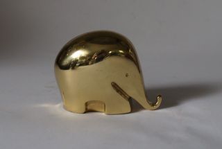 Rare Colani Briefbeschwerer Paperweight Dumbo Elephant 70s Messing Brass Bild