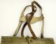 Alte Trachtenhose,  Um 1950,  Blonde Kurze Lederhose Aus Hirschleder Volkskunst Bild 5