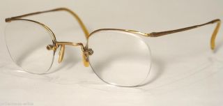 Historische Antikbrille,  40er Jahre,  Golddouble 14karat Bild