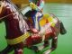 1960 Haji,  Mechanical Bucking Bronco With Cowboy,  Blechspielzeug Uhrwerk Japan Original, gefertigt 1945-1970 Bild 7