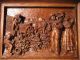 Altes Holz Reliefbild Weinlese 31,  5x23,  5x3,  5 Cm Braun Wandbild Holzbild Holzarbeiten Bild 2
