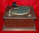 Altes Hornless Grammophon Mit Dose Normag Monsalvar,  Album Mit Schellackplatten Mechanische Musik Bild 7