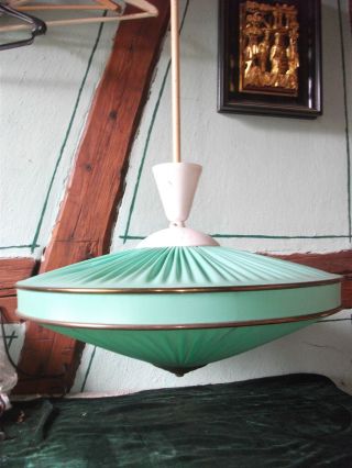 Ufolampe;hängelampe;faltenschirm;lampe;50er Jahre Bild