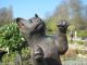 Grosse SchÖne Stehende Katze Aus Bronze (2,  8kg) Tier Figur Heim Garten Deko Bronze Bild 1