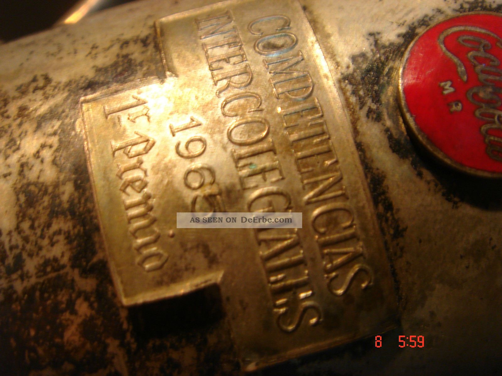 Coca Cola Cup 1965 Competencias Intercolegiales Argentina Metallobjekte Bild