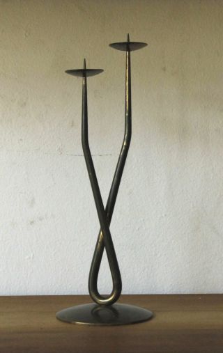 Kerzenständer Kerzenleuchter Brass Teakmöbel 60er True Vintage 60s Candle Holder Bild