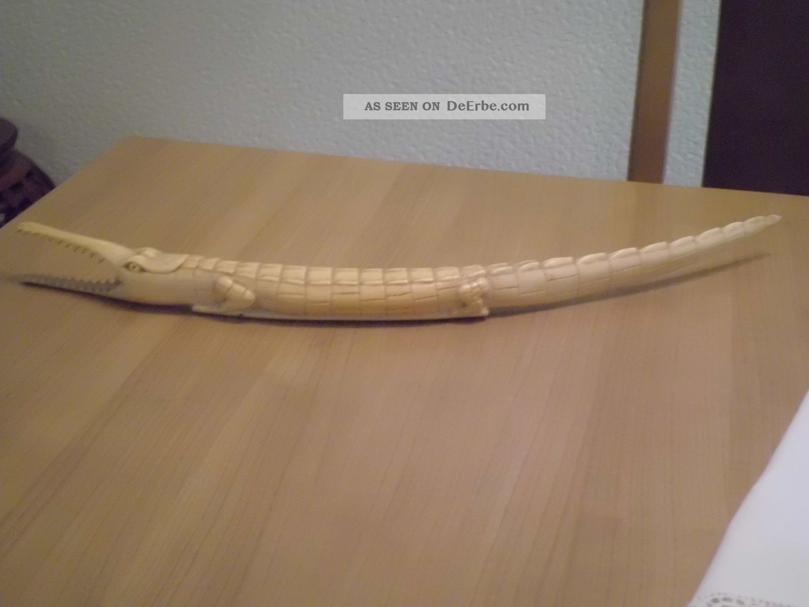 Antikes Bein Krokodil Um 1930 Länge 59cm Afrika Bild