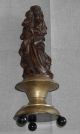 Madonna Mit Kind Auf Sockel - 30cm Hohe Holzschnitzerei Aus Altem Nachlass 1950-1999 Bild 1