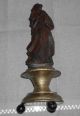 Madonna Mit Kind Auf Sockel - 30cm Hohe Holzschnitzerei Aus Altem Nachlass 1950-1999 Bild 2