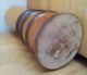 Alte Glänzend Lackierte Holz - Vase,  Hell - Und Dunkelbraun Holzarbeiten Bild 2