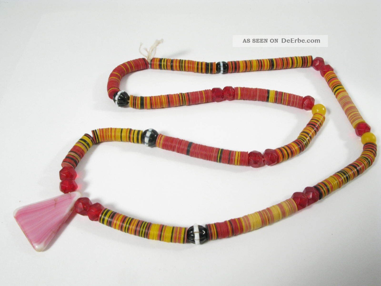 Strang Alte Bakelit Scheiben Vulcanic Disk Trade Beads C Afrozip Afrika Bild