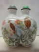 Snuff Bottle Mit Jade Deckel,  China 19.  /20.  Jh.  - Very Fine Qing Porcelain & Jade Nach Marke & Herkunft Bild 9