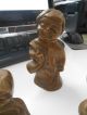 Gruppe Von 5 Musiezierenden Kinder Massiv Bronze 2500g Wohl 1960 - 70 1950-1999 Bild 3