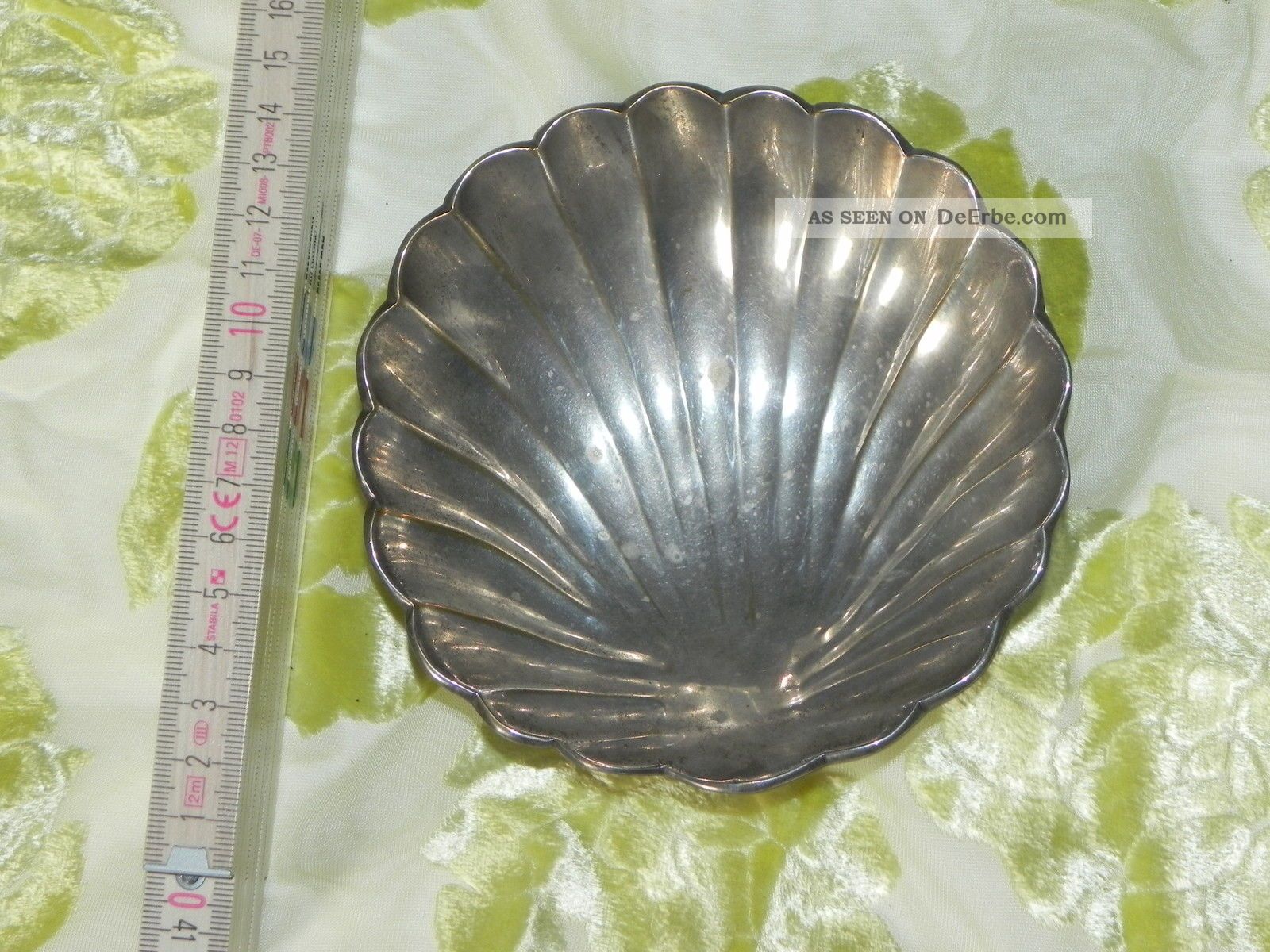 Messing Versilbert - Jakobsmuschel - Kunst - Schale - Antik Maritime Dekoration Bild