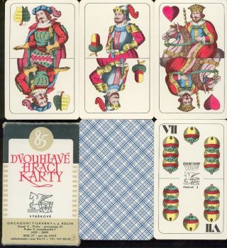 Tell Spielkarten,  Kartenspiel M.  Doppeldeutschem Bild,  Nummer 85 Von Otk,  Čssr Bild