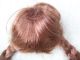 Alte Puppenteile Kupferrote Haar Perücke Zoepfe Vintage Doll Hair Wig 40 Cm Girl Puppen & Zubehör Bild 3
