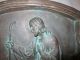 Kupfer Relief,  Jesus Der Gute Hirte,  36 Breit 35 Hoch,  Kunstvolle Arbeit Kupfer Bild 1