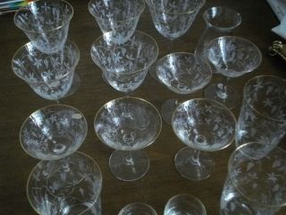Gläser Kristall Mit Goldrand - Konvolut - 
