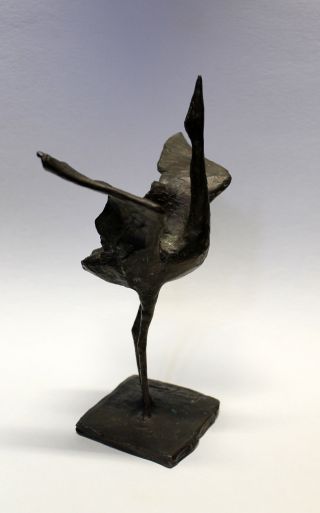 Gotthelf Schlotter - Kranich (1990).  Signierte Tierplastik Aus Bronze. Bild