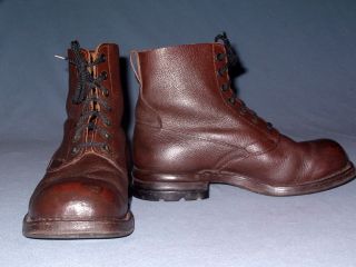 Arbeits Stiefel Antik Work Boots Armee 1958 Knobelbecher Biker Handgemacht 44,  5 Bild