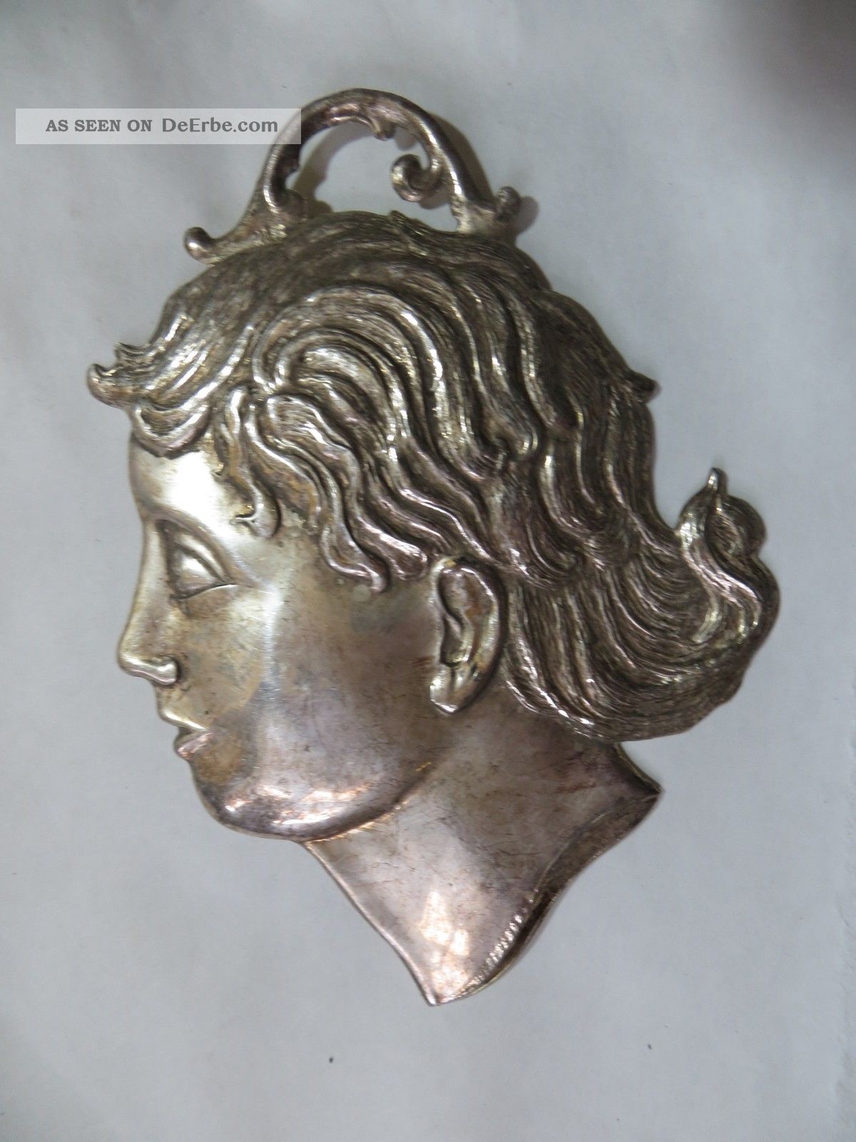 MÄdchenkopf Um 1950 - Votivgabe - Ex Voto - Ca.  12 Cm Votivbilder & Sakralmalerei Bild