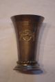 Alter Antiker Messing Kupfer Bronze Becher Pokal Sammlerstück Rare Selten - 1917 - Messing Bild 2