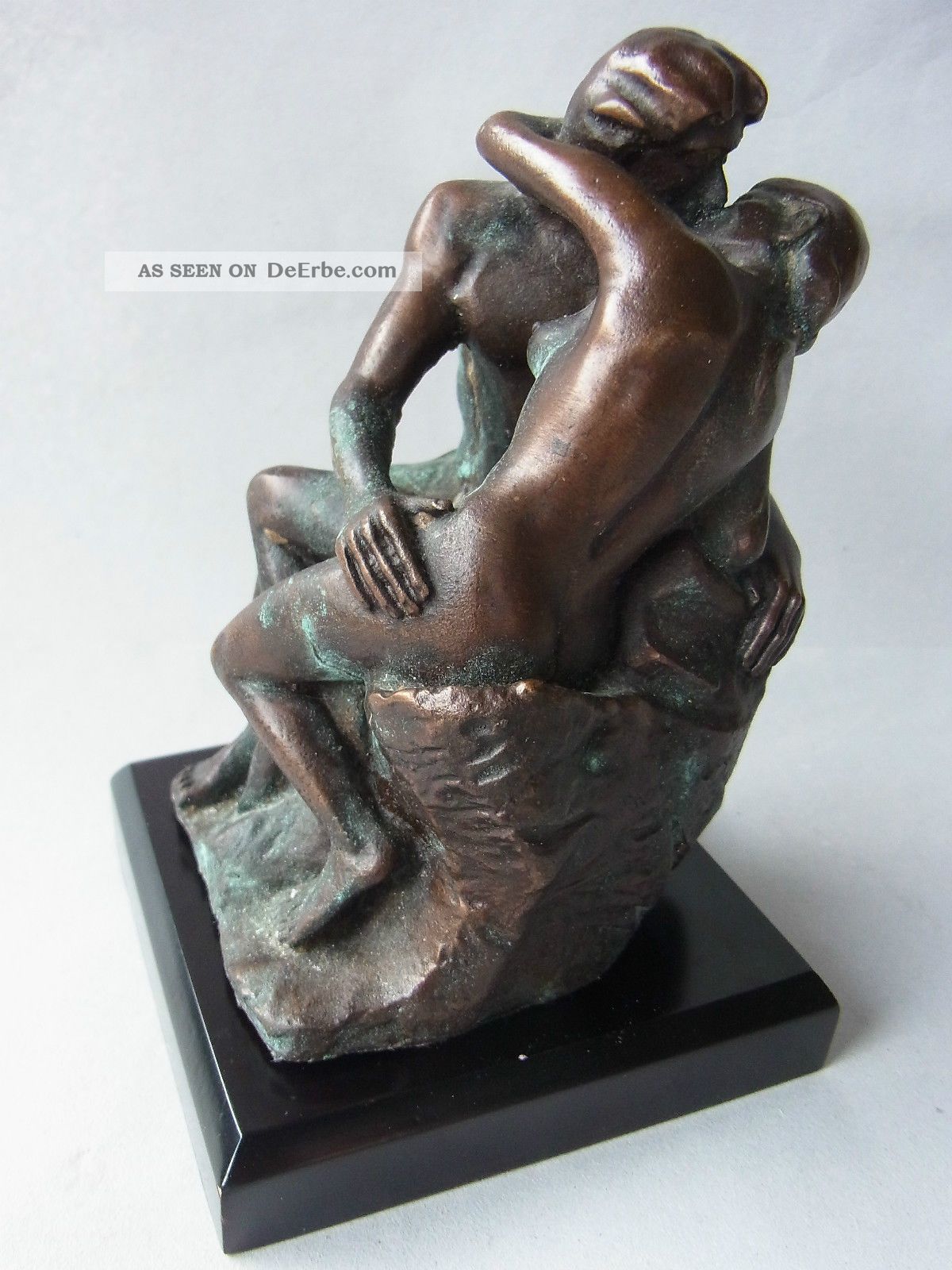 Bronze Figur Skulptur Plastik Der Kuss Von Rodin 1950-1999 Bild