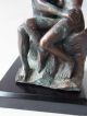 Bronze Figur Skulptur Plastik Der Kuss Von Rodin 1950-1999 Bild 2