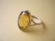 925 Sterling Silber Ring Mit Honig Natur Bernstein Oval 17,  3 Mm / 2,  2 G Amber Ringe Bild 4