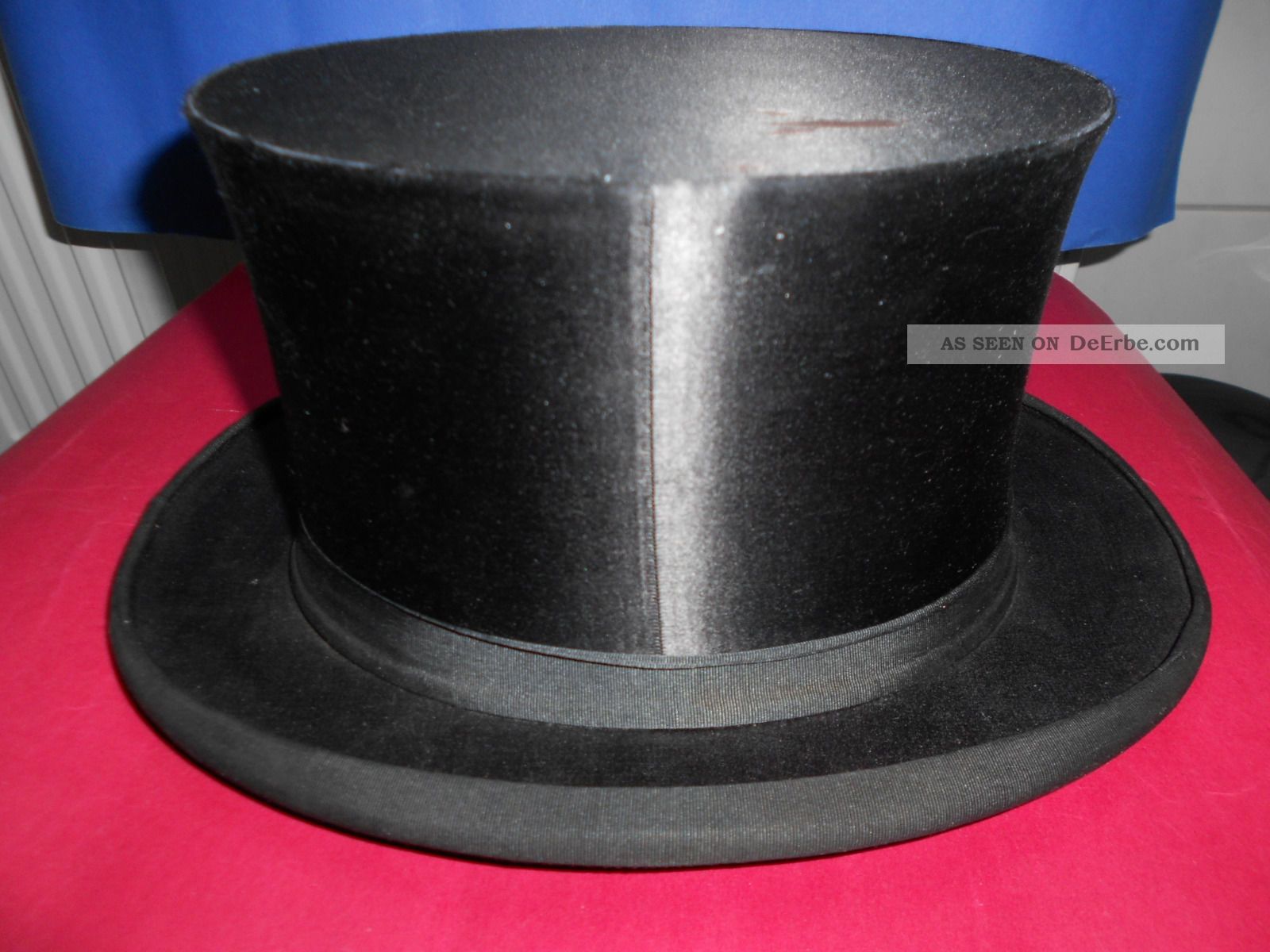 Antik Zylinder Uralt Hut Kopfbedeckung Chapeau Claque Accessoires Bild