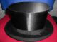 Antik Zylinder Uralt Hut Kopfbedeckung Chapeau Claque Accessoires Bild 2