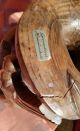 Aussergewöhnliche Gr.  Vase Holz Massiv Schnitzerei Vogel Blume H 31cm - Ge.  2.  305 Holzarbeiten Bild 8
