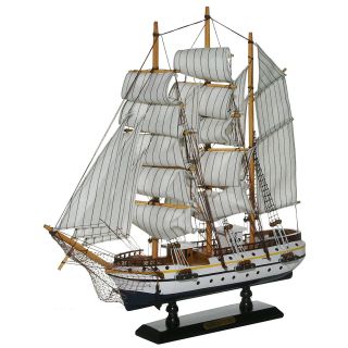 Gorch Fock Segelschiff Großsegler Holz Ca.  45cm Deko Standmodell Bild