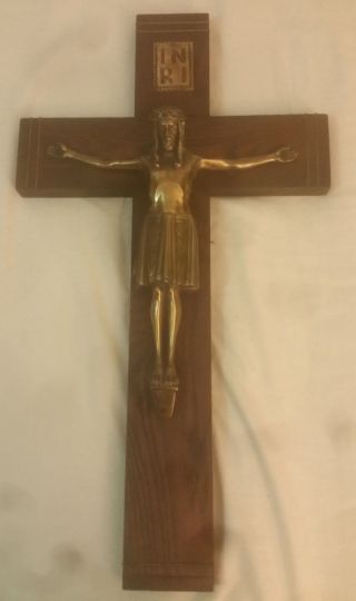 Holzkreuz Massiv Mit Jesus Bild