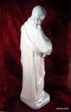 Alte Große Jesus Figur 64 Cm Skulptur Gips Signiert Besondere Dekoration 1900-1949 Bild 2