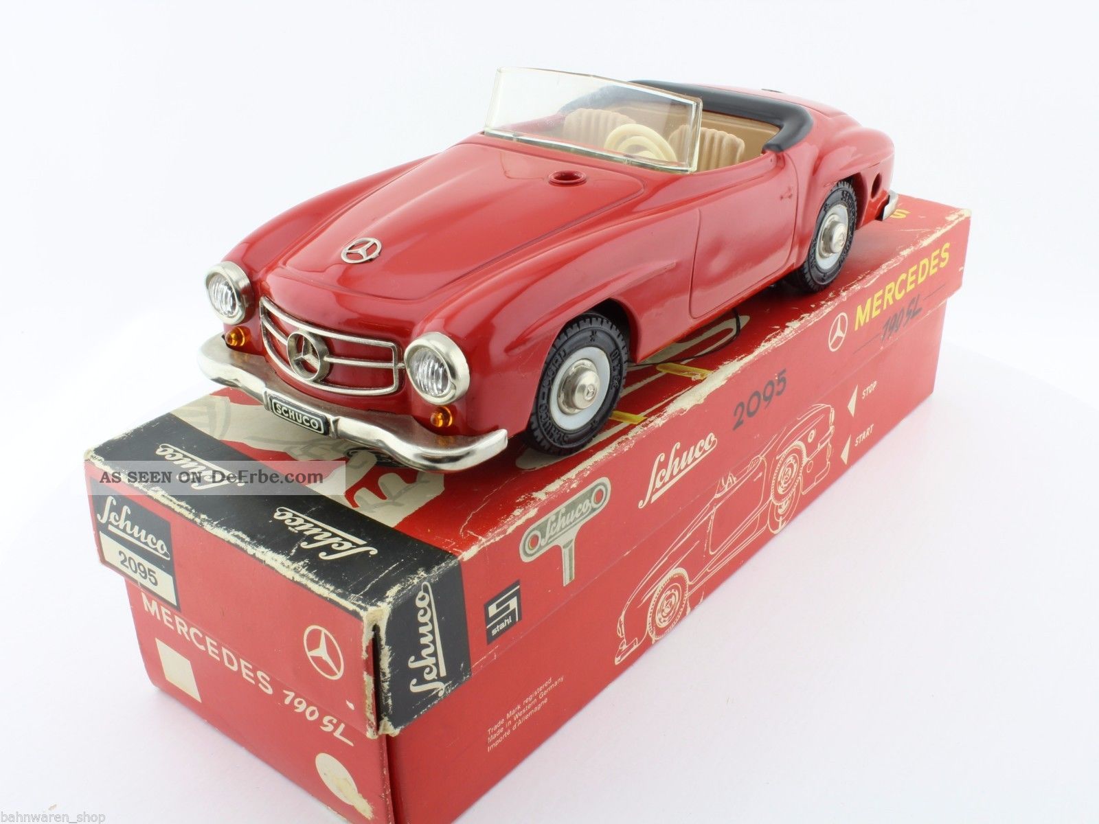 Blechspielzeug - Schuco 2095 Mercedes 190 Sl Komplett In Ovp Original, gefertigt 1945-1970 Bild