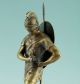 Römischer Krieger Mit Schild & Lanze Bronze Skulptur Um 1900 Natursteinsockel Bronze Bild 10