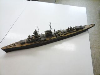 Modellschiff Schiff Zerstörer Kriegsschiff Marineschiff Boot Holz Bild